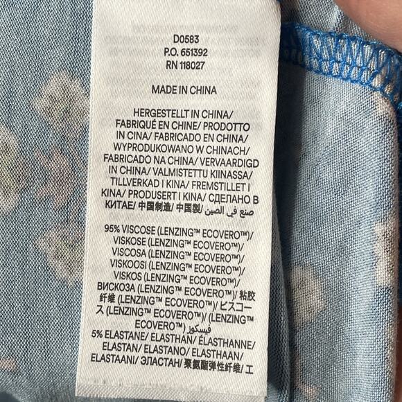 Boden Women's Thea Sleeveless Midi Dress Sz 16/18 Stretch Boho Twin Print Preppy - Picture 12 of 13